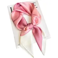 VHV - Sjaal Dames - Zijdezachte Polyester Sjaal 70 x 70 cm - Elegante Vierkante Sjaal - Voor Zakelijk en Feestelijk Gebruik