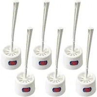 Synx Tools Toiletborstel Wit set van 6 stuks - Toiletborstels - toiletrolhouder - toiletborstel met houder - toiletborstelhouder - 100% Gerecycled