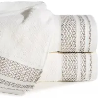 Eurofirany Suzana Badhanddoek 50x90cm - Zacht Katoen met Eco Borduursel