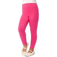 Merry Style MS-MS10-130-LE Meisjes Lang Leggings - Sport - Vrijetijdsbroek - Lang – Viscose - Sporbroek - Yogabroek - Roze - 140