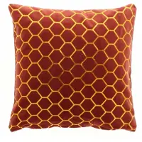 Unique living D- | Kussen Ebba 45x45cm redwood | Kussen woonkamer of slaapkamer