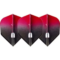 L-Style Champagne L3 Shape 2-Tone BK×Red - Dart Flights