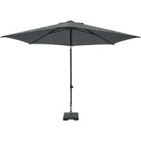 Madison Parasol Mykanos Push-Up Pe Grey Grade 6 (250 x 250 cm)