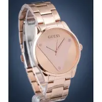 GUESS Analoog horloge 'Emblem' rose-goud