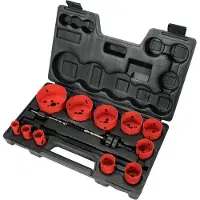 YATO YT-3381, Sada, Boormachine, Aluminium, Gietijzer, Kunststof, Roestvrij staal, Rood, Bimetal, Snelstaal (HSS), 4 - 6