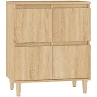 vidaXL Dressoir 60x35x70 cm bewerkt hout sonoma eikenkleurig