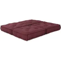 vidaXL Modulebankeenheid 2 pcs Stof Bordeaux 140 x 70 x 36 cm