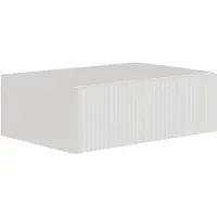 Selsey Nachtkastje Vesper zwevend | Design hout wit 50x17x32 cm nachtkastjes | NADUVI