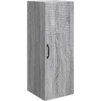 vidaXL Wandkast Grijs Sonoma 33 x 34,5 x 90 cm Bewerkt hout