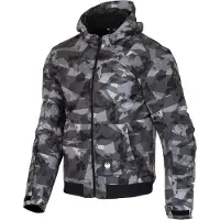 Merlin Torque D3O Waterdichte Grijs Camouflage Motor Zip Hoodie Maat 3XL