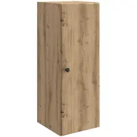 vidaXL Wandkast 33 x 34,5 x 90 cm Bewerkt hout Artisanaal eiken