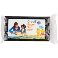 Creall - Supersoft Boetseerklei - Zwart - 500 Gram
