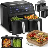Berdsen Friteuse zonder vet BD-653 zwart en zilver
