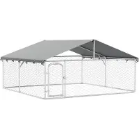 vidaXL Hondenkennel met dak 300x300x150 cm