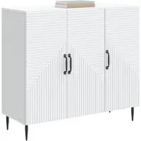 vidaXL Dressoir Wit 89 x 34,5 x 80 cm Bewerkt hout