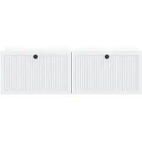 vidaXL Wandmeubel voor televisie, wit, 98 x 41 x 30 cm, van houtvezel