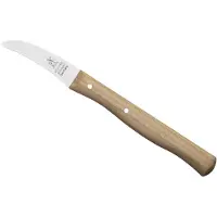 Robert Herder Molenmes - Schilmesje - Tourneermesje - RVS - Krom - Lemmet 60 mm - Heft Kersenhout
