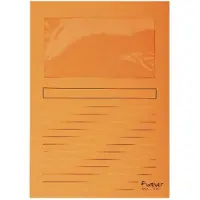 Exacompta 4x FOREVER Pak van 100 venstermappen 120g/m2 - 22x31cm voor A4 - Oranje - 50104E