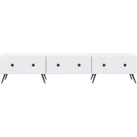 vidaXL TV Kast met lade Wit 147 x 34,5 x 30 cm Bewerkt hout