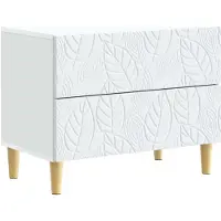 vidaXL Nachtkastje Wit 62 x 34,5 x 48 cm Bewerkt hout