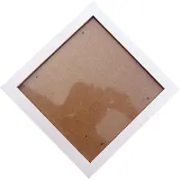 Exogio Vierkante Dikke Grenenhouten Fotolijst Muurfotolijst (Wit, 6 Inch)
