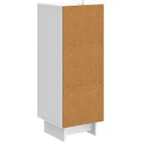 vidaXL Dressoir Wit 33 x 34,5 x 90 cm Bewerkt hout