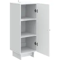 vidaXL Dressoir Wit 33 x 34,5 x 90 cm Bewerkt hout