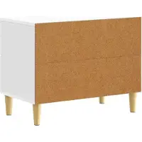 vidaXL Nachtkastje Wit 62 x 34,5 x 48 cm Bewerkt hout