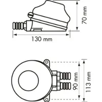 PLASTIMO Aluminium Foot Pump Goud 10 mm