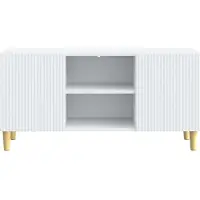 vidaXL TV Kast Wit 102 x 34,5 x 50 cm Bewerkt hout