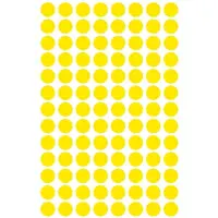 Avery 3013 Ronde Etiket 8mm Geel 1-2d
