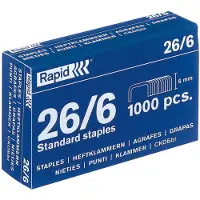 Rapid Nieten 26/6 gegalvaniseerd standaard 1000 stuks