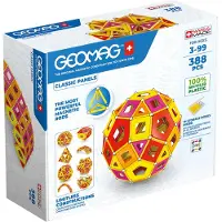 Geomag Magnetset - Classic Panels Recycled Warm Master - 388 Tei - - One Size - Magnetspielzeug