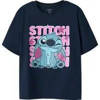 Name it Shirt 'NKFDymir Stitch' marine / hemelsblauw / lichtroze / donkerroze