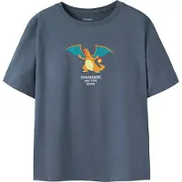 Name it Shirt 'NKMJyk Pokemon' saffier / azuur / donkeroranje / offwhite