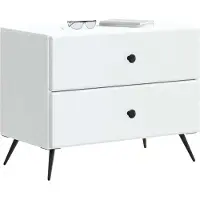 vidaXL Nachtkastje met lade Wit 62 x 34,5 x 47,5 cm Bewerkt hout