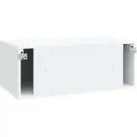 vidaXL - Wandmontage - TV-kast - Wit - 78,5 - x - 41 - x - 30 - cm - Bewerkt - hout