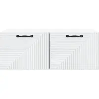 vidaXL Wandmontage TV-kast Wit 78,5 x 41 x 30 cm Bewerkt hout