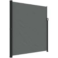 vidaXL Windscherm uittrekbaar 220x500 cm antracietkleurig