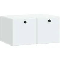 vidaXL Wandmontage TV-kast 59,5 x 41 x 30 cm Wit Bewerkt hout
