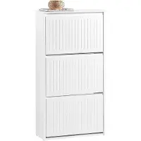SoBuy Schoenenkast - FSR165-H-W - MDF - Max. 26kg. - 61x26x120cm - Wit
