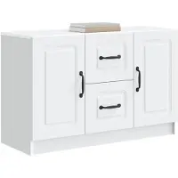 vidaXL Dressoir Wit 89 x 34,5 x 57 cm Bewerkt hout