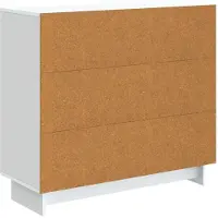 vidaXL Dressoir Wit 89 x 34,5 x 80 cm Bewerkt hout