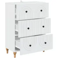 vidaXL Ladekast Wit 66 x 34,5 x 90 cm Bewerkt hout