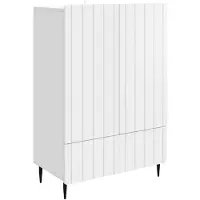 vidaXL Dressoir, wit, 66 x 34,5 x 97 cm, houtvezel