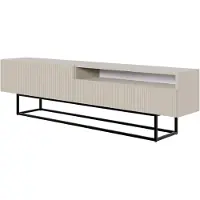Selsey TV-meubel Vesper open vak | spaanplaat grijs 175x46x31 cm tv-meubels | NADUVI