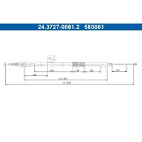 Ate 24.3727-0861.2 Handremkabel
