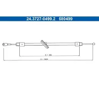 Ate 24.3727-0499.2 Handremkabel