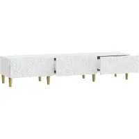 vidaXL TV Kast 147 x 34,5 x 30 cm Wit Bewerkt hout