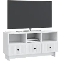 vidaXL TV Kast met lade Wit 102 x 34,5 x 50 cm Bewerkt hout